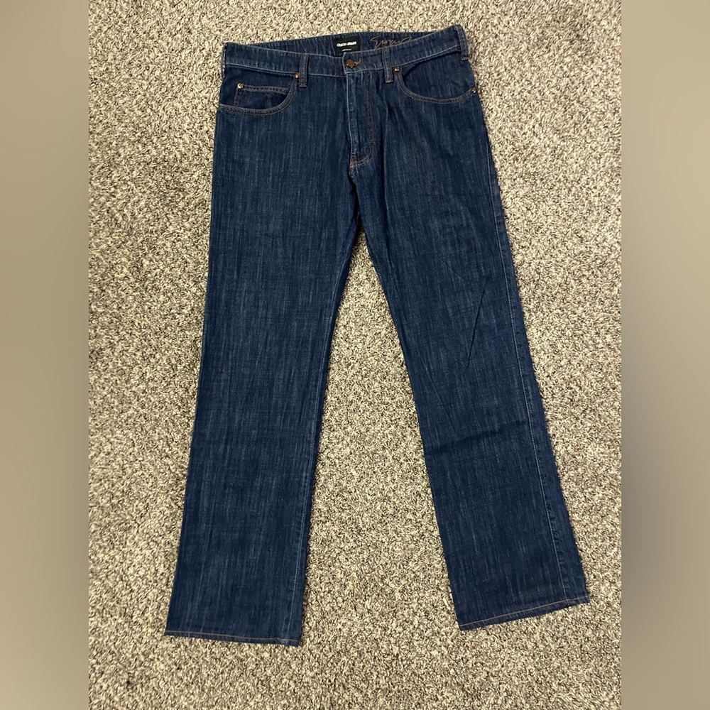 Giorgio Armani straight leg blue jeans 32x32